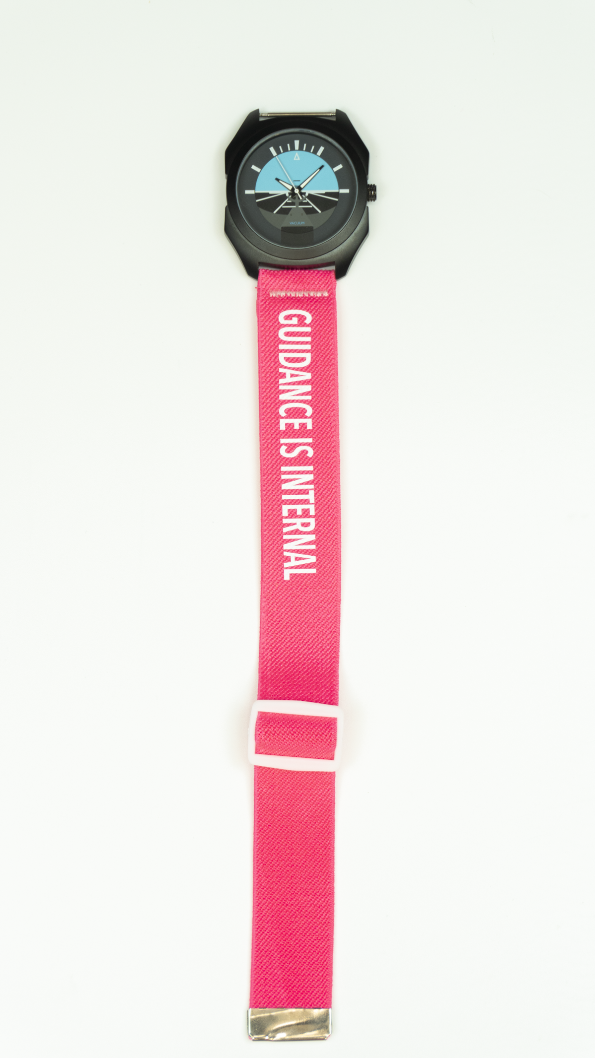 Guidance Is Internal - Pink/White Elastic Watch Band