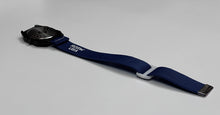 Load image into Gallery viewer, Remove Before Flight - Navy/White Elastic Watch Band
