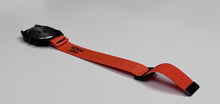Load image into Gallery viewer, Pull To Eject - Orange/Black Elastic Watch Band
