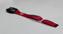 Load image into Gallery viewer, Remove Before Flight - Red/White Elastic Watch Band
