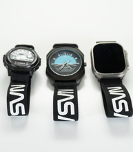Load image into Gallery viewer, NASA Worm - Black/White Low Profile Elastic Watch Band
