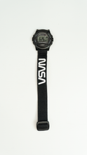 Load image into Gallery viewer, NASA Worm - Black/White Low Profile Elastic Watch Band
