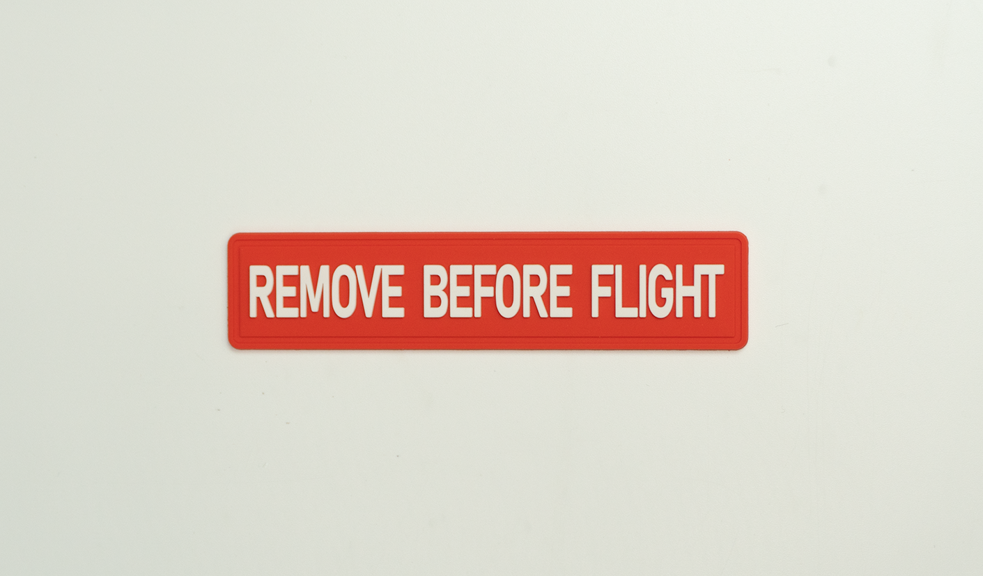 Remove Before Flight PVC Patch