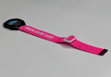 Load image into Gallery viewer, Remove Before Flight - Pink/White Elastic Watch Band
