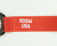 Load image into Gallery viewer, NASA &#39;Worm&#39; - Red/White Elastic Watch Band
