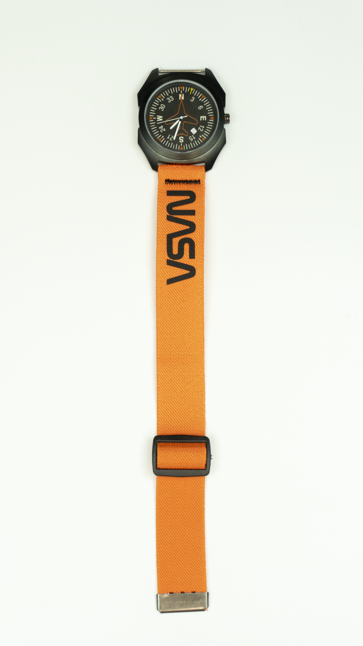 NASA 'Worm' - Orange/Black Elastic Watch Band