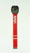 Load image into Gallery viewer, NASA &#39;Worm&#39; - Red/White Elastic Watch Band
