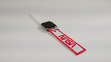 Load image into Gallery viewer, &quot;NASA Worm&quot; White/Red - Apple Watch Band
